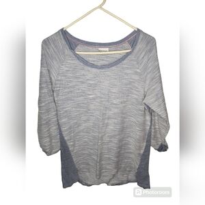 Columbia Womens Blue French Terry Sweatshirt Long Sleeve Size XL